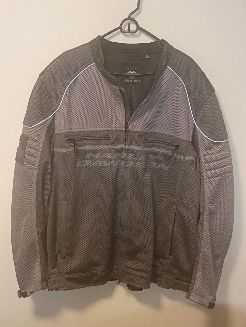 Vintage Armour Harley-Davidson Gray Mesh Riding Jacket Bikercore Club